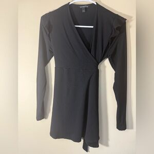 Isabella Oliver Black Long Sleeve Maternity Wrap Shirt